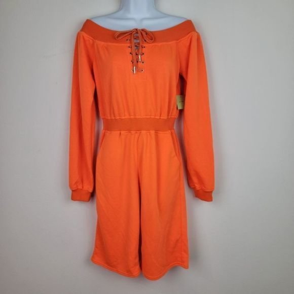 Pants - orange jumpsuit shorts